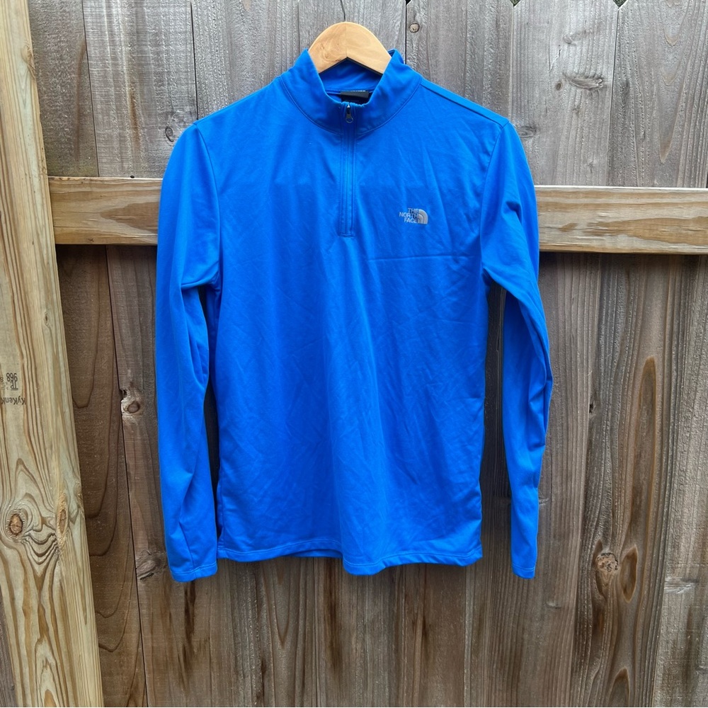 The North Face Men’s Royal Blue Quarter-Zip Pullover - Size S
